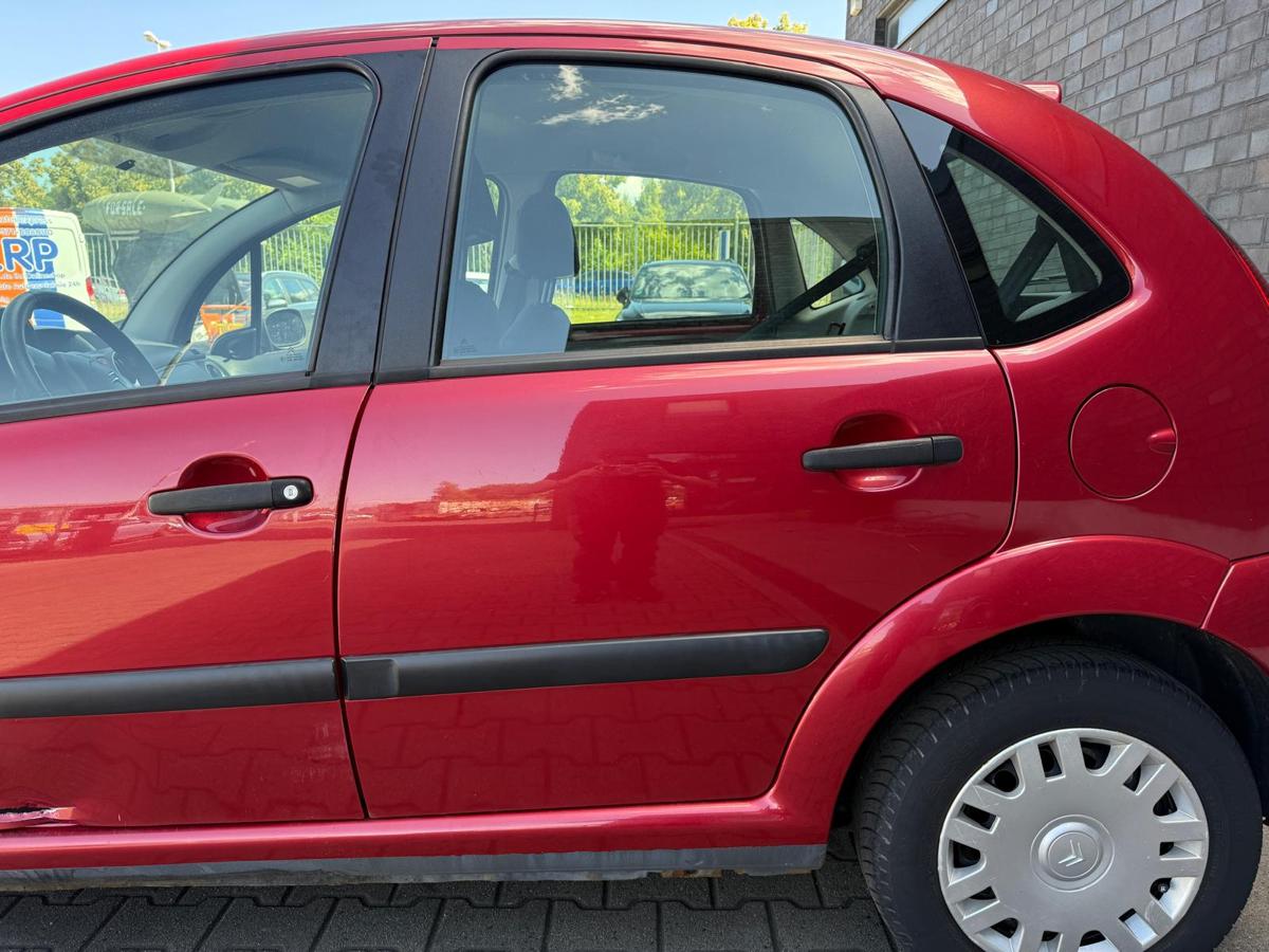 Citroen C3 original Tür hinten links EKQ Luziferrot Rohbau BJ08